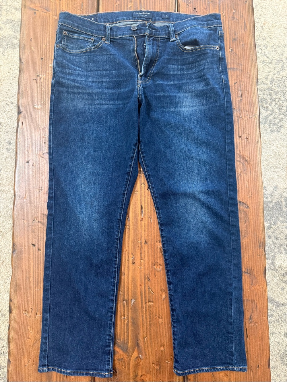 Woman’s Lucky 34/30 Dark Blue Straight Fit Jeans